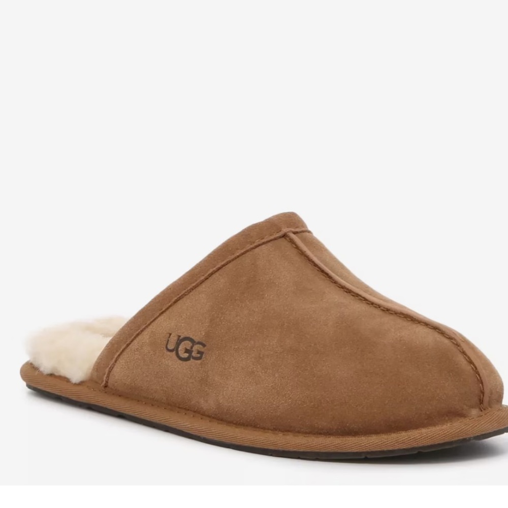 UGG Tan Suede Slip-On Slippers